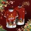 Carbon neutral Christmas T-shirt for children, loose and environmentally friendly snowflake top