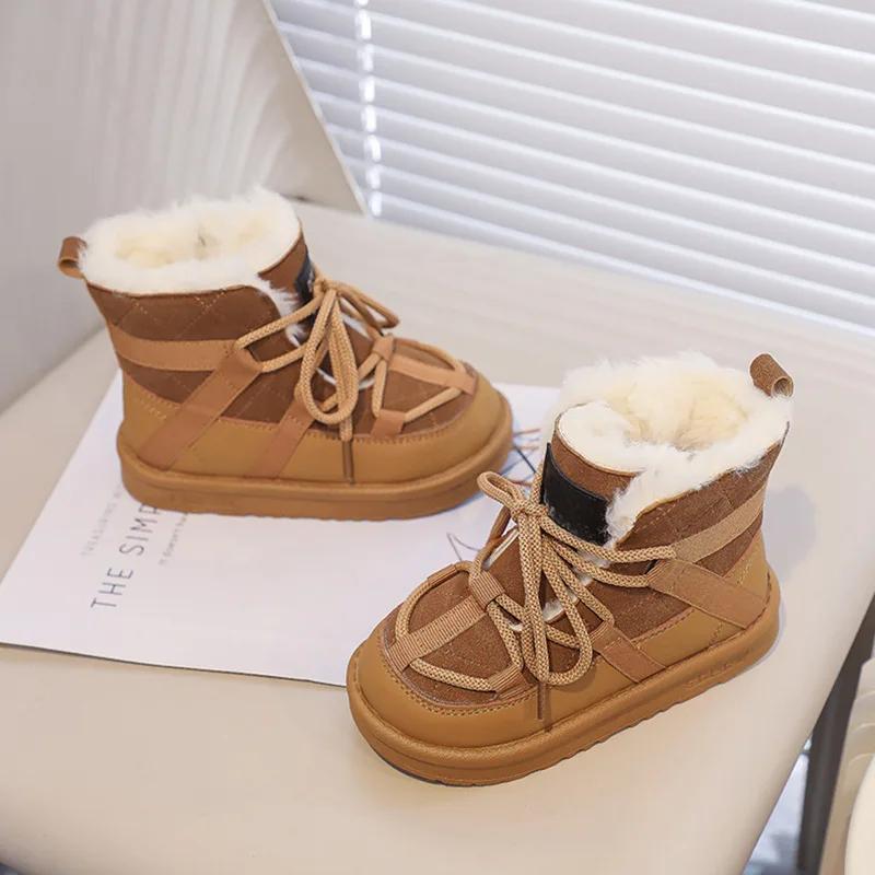BotasNew Girl Boot Simple Versatile Classic Winter Boots Comfort Warm Child Shoe Fashion Daily Child Boot Trend Stylish Boy Shoe