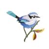 Duoku Animal Bird Embroidery Patch for Clothing, Shoes, Hats, and Luggage Accessories.