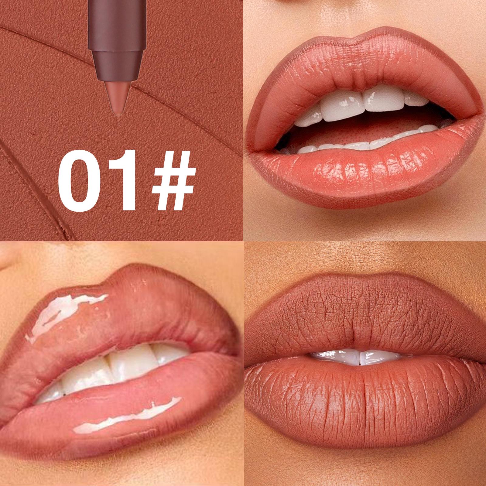 Lip Liner Pencil Waterproof Matte Long Lasting Lip Contour Pen Smooth Creamy Nude Lips Natural Makeup Beauty for Women