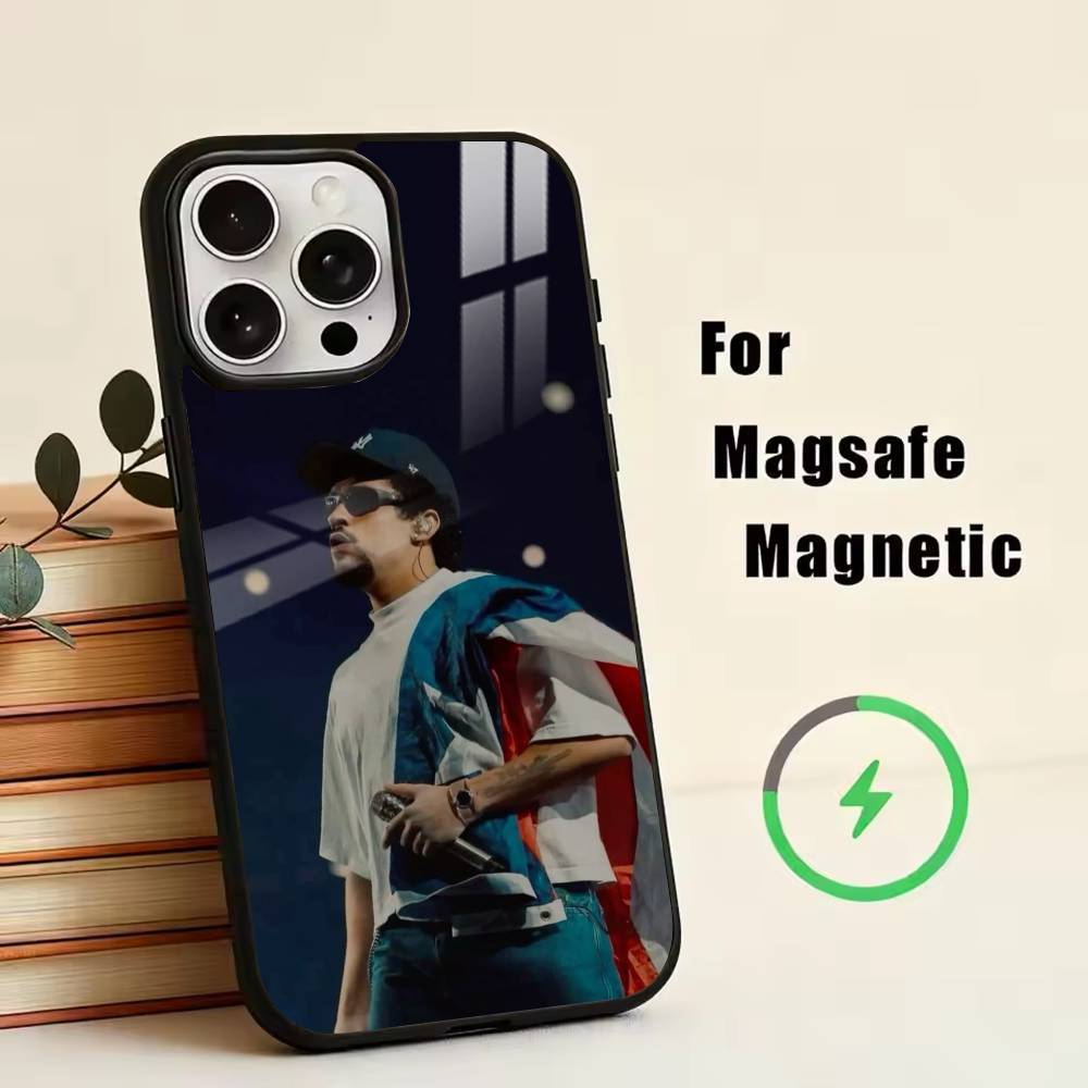 Boy DtMF B-Bad B-Bunny Phone Case For iPhone17,16,15,14,13,12,11 Plus,Pro Magnetic with Magsafe Wireless Charging