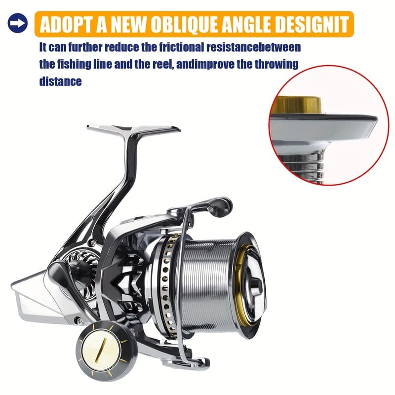 High-quality Spinning Reel  Large-scale Long-distance Casting Reel Full Metal  4.8:1 High Speed Ratio  Winding, Large Capacity  Sea Fishing Reel