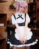 Milky Time Yofukashi No Uta Nanakusa Nazuna Cosplay Halloween Costume, Short Sleeve Maid Dress (L)