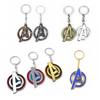 Avengers A-shaped Logo Keychain: European & American Alloy Metal Pendant