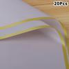 20 Stück Bunte Blumenwickler Goldener Rand DIY Geschenkstrauß Verpackungspapier Blume Wasserdicht Blume Dekoration