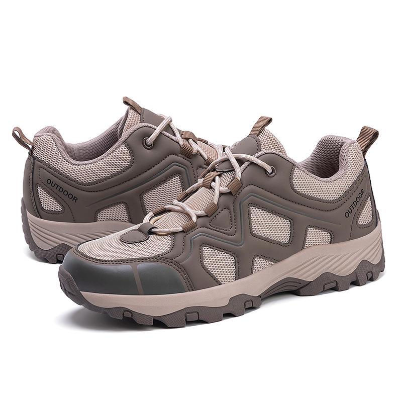 Spring and Autumn Couple Mountaineering Hiking Shoes Non-slip and Wear-resistant Walking Shoes Trendy Fashion Sports Shoes Breathable and Quick-drying