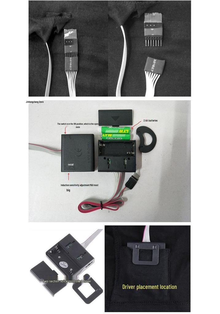 Voice-Activated Luminous T-shirt for Performances and Promotions