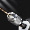 Hex Shank Drill Chuck Adapter Knurled ThreeJaw Metal Power Tool Accessory