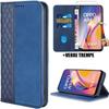 Case - OPPO - A94 5G - Mosaic Pattern - Leather Effect - Navy Blue - Anti-Scratch