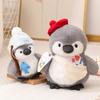 Non-Toxic 25/35Cm Cute Chubby Penguin Plush Toy Chef Painter Plushies Stuffed Animal Deer Doll Children Christmas Valentine Day Children Gifts
