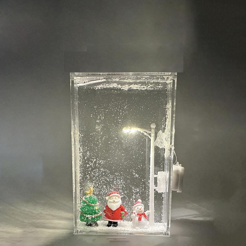 Snowy Night Street Lamp Craft Christmas Art Street Light Snowy Lamp Snowflake Lamp Material Pack Seasonal Beginners Crafting