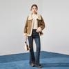IEF 2025 Winter Frosted Leather & Fur Jacket