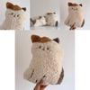 Cute Cat Plush Pillow With Embroidered Animal Design For Sofa Bed Decor And Gift