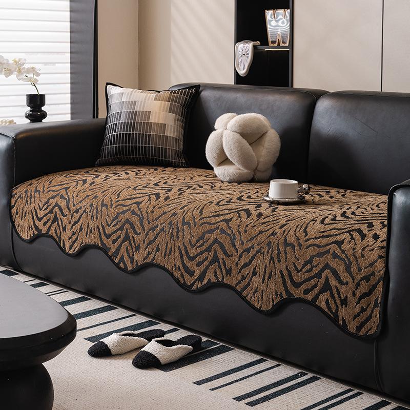 Light Luxury High-End Sofa Cushion Is Universal In All Seasons New Non-Slip Seat Cushion Chenier Straight Sofa Cover Cloth Towel