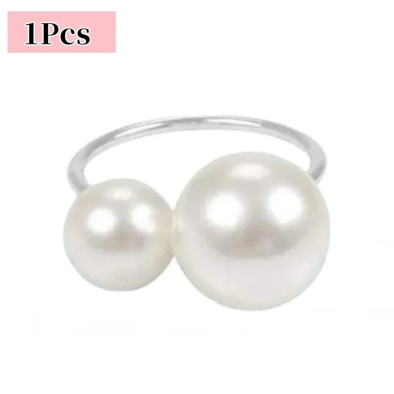 

96 шт. Маленькие большие рамки для салфеток с жемчугом, металлические кольца для салфеток, свадебная вечеринка, праздничный банкет, рождественский ужин, декоративные подарки