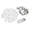 100 Set Pin Back Button Parts Tinplate Plastic Base Rustproof Widely Used Button Making Supplies for