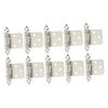10 Count of Semi Concealed Cabinet Door Hinges Cold Rolled Steel Installation Accessories