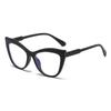 Fashion Cat Eye Glasses for Women Color Blocked Personalized Eyeglass Frame New Anti Blue Light Transparent Computer Eyewear