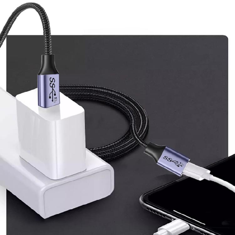 10/20/30/50/100cm USB 3 0 Male To USB C Female Connectors Cable 10Gbps For Laptop Accessories And Peripherals