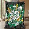 Coperta Morbida in Pile Flanella Celtic FC Leggera Accogliente Calda Coperta da Lancio per Divano Letto Decorazione Casa