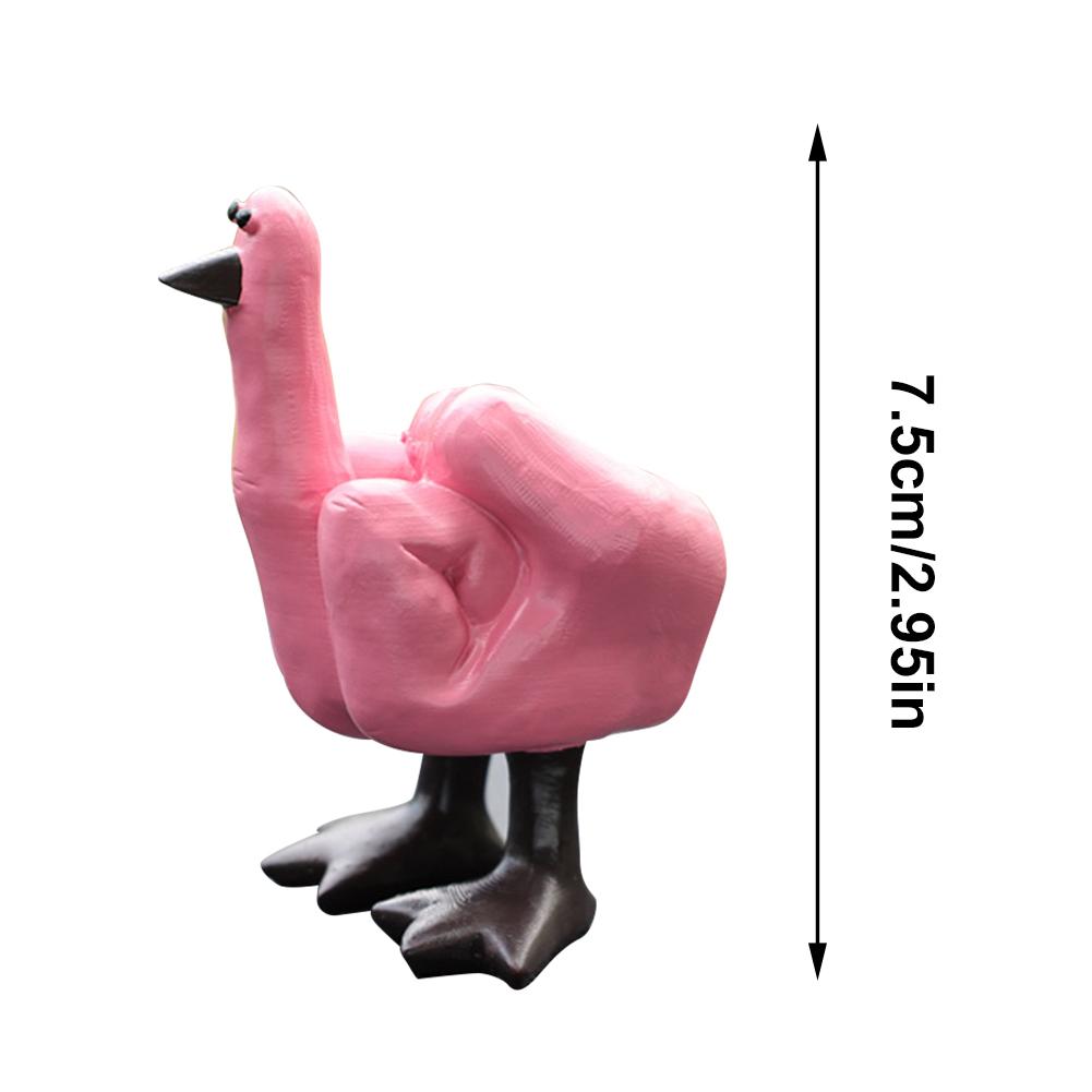 Middle Finger Figure With Legs Middle Finger Cute Duck Figurine Sculpture Middle Finger Home Desktop Ornament Garden Decoration