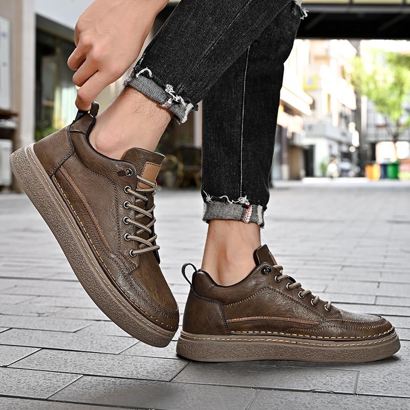 Модная удобная мужская обувь на платформе — фото 6