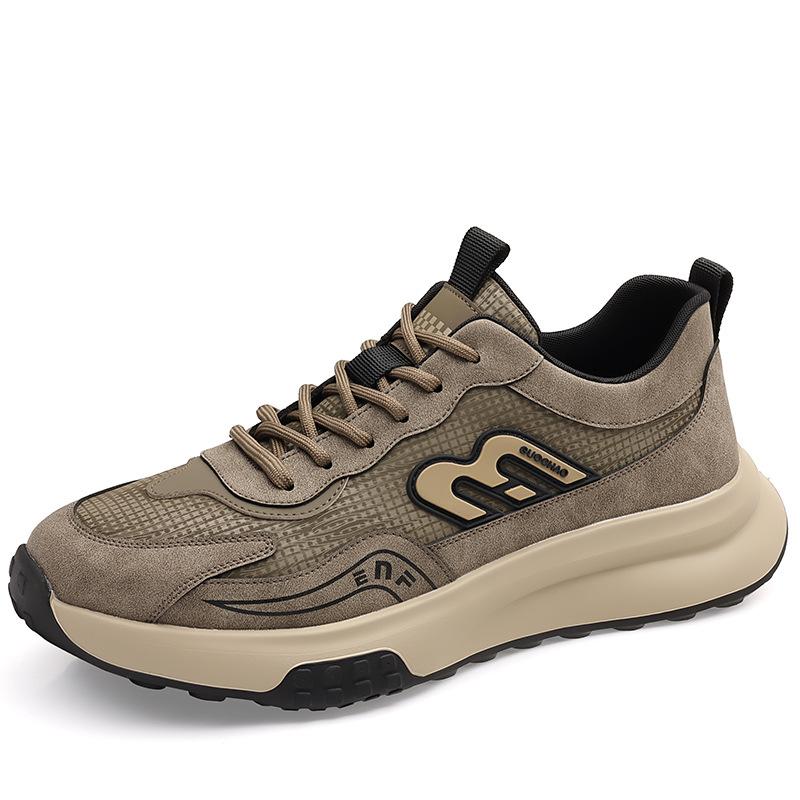 Men's Shoes Spring Shoes Mesh Breathable Casual Shoes Rubber Low Heel Non-slip Soft Sole Fashion Versatile Men's Shoes Tide