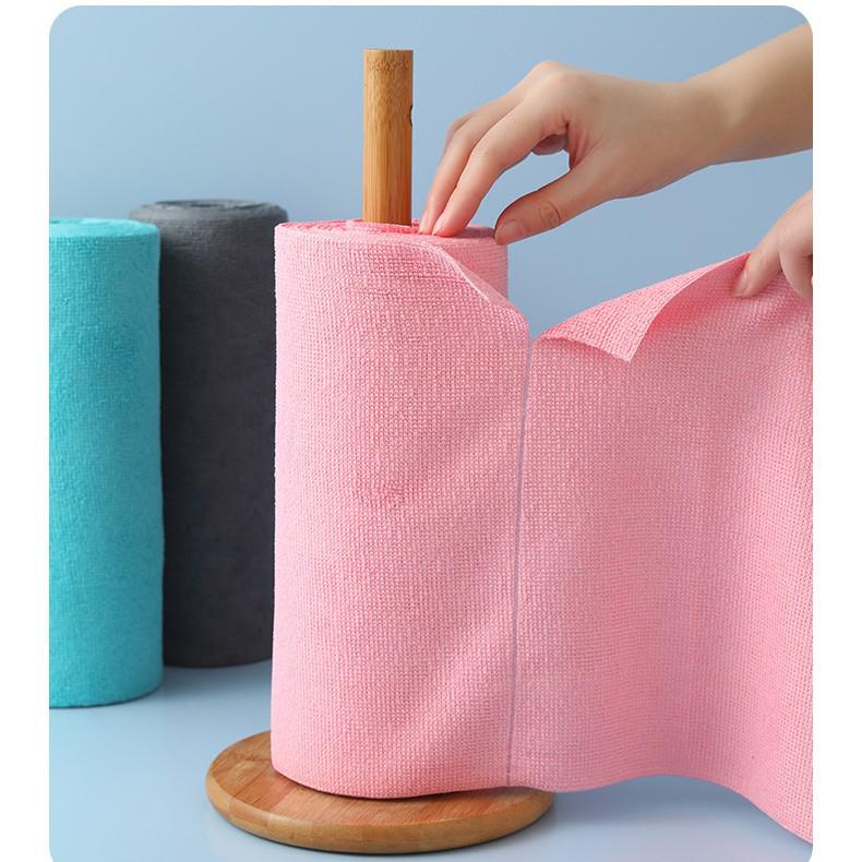 Multi-Functional Disposable Kitchen Cloth: Tear-Off, Wet & Dry, Absorbent Scouring Pad for Easy Cleaning