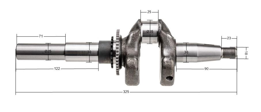 Kurbelwelle Kasey Motor Ex27 22E-20901-01