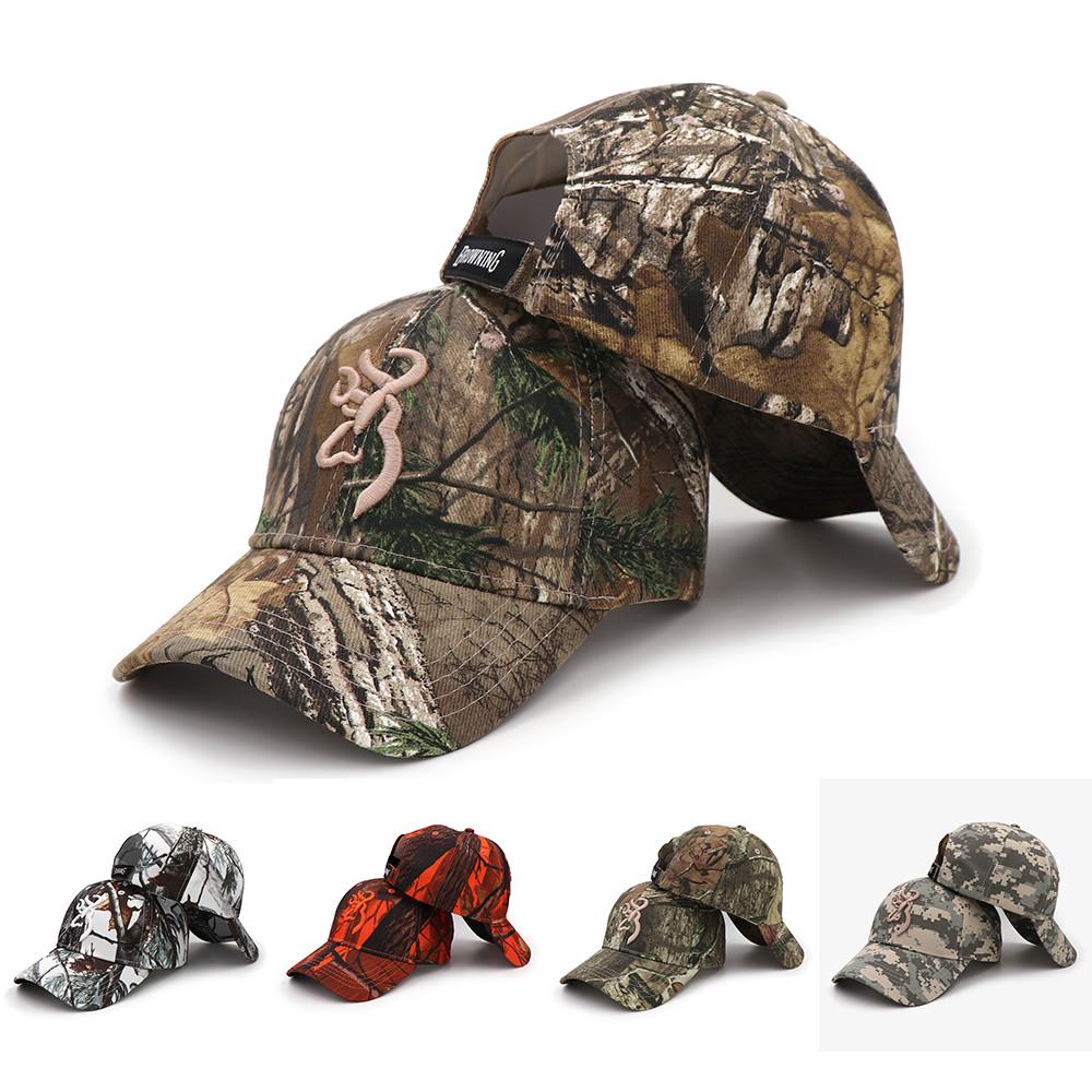 Camo Sun Cap 3D Leaves Camouflage Bucket Hat for Fishing Hunting Sunshade Army
