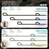 VIVAGLORY Twingrip Dog Leash, Double Handle Dog Leash for Training & Walking with Traffic Handle & 2 Loop, Traffic Control Reflective Heavy Duty for