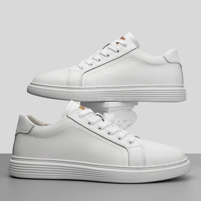 Fashion Man Genuine Leather Men Casual Summer Shoes Men's Skateboard Footwear Fashion Luxury Tenis Masculino Male Versatile Sneakers