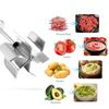 Köttfördelare i rostfritt stål med 6 vassa blad Trähandtag Nötfärsmaskare för hamburgare Potatis Grönsaksmos Lätt att rengöra Köksredskap