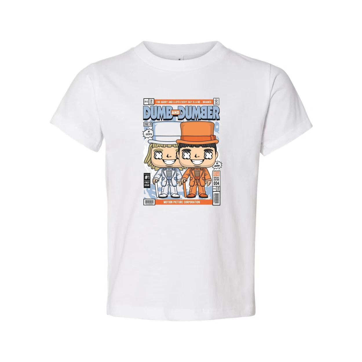 Dumb And Dumber Cartoon Cover Duo T Shirt Featuring Lloyd And Harry In Iconic Ha XL