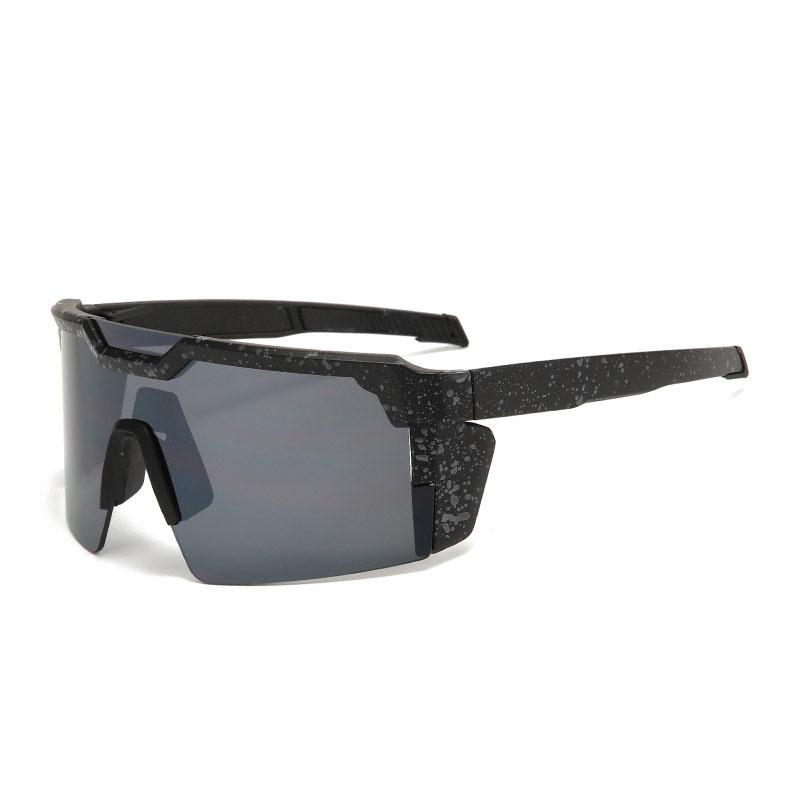 Новые цельные квадратные очень большие спортивные мужские солнцезащитные очки — фото 20