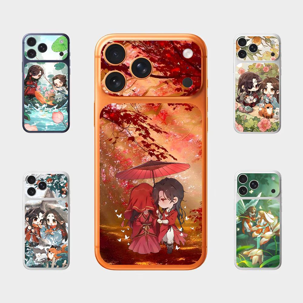 Kawaii Tian Guan For Iphone 17 Pro Max Back Protective Decorative Sticker Back Cover