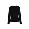 2025 Autumn/Winter Slim-Fit Wool Long Sleeve T-Shirt