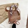 New Fashion Heavy Industry Silk Scarf Embroidery Bag Portable Shoulder Crossbody Trendy Women's Bag