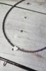 Handmade Choker with Dark Purple Seed Beads and Natural Heart Shell Pendant