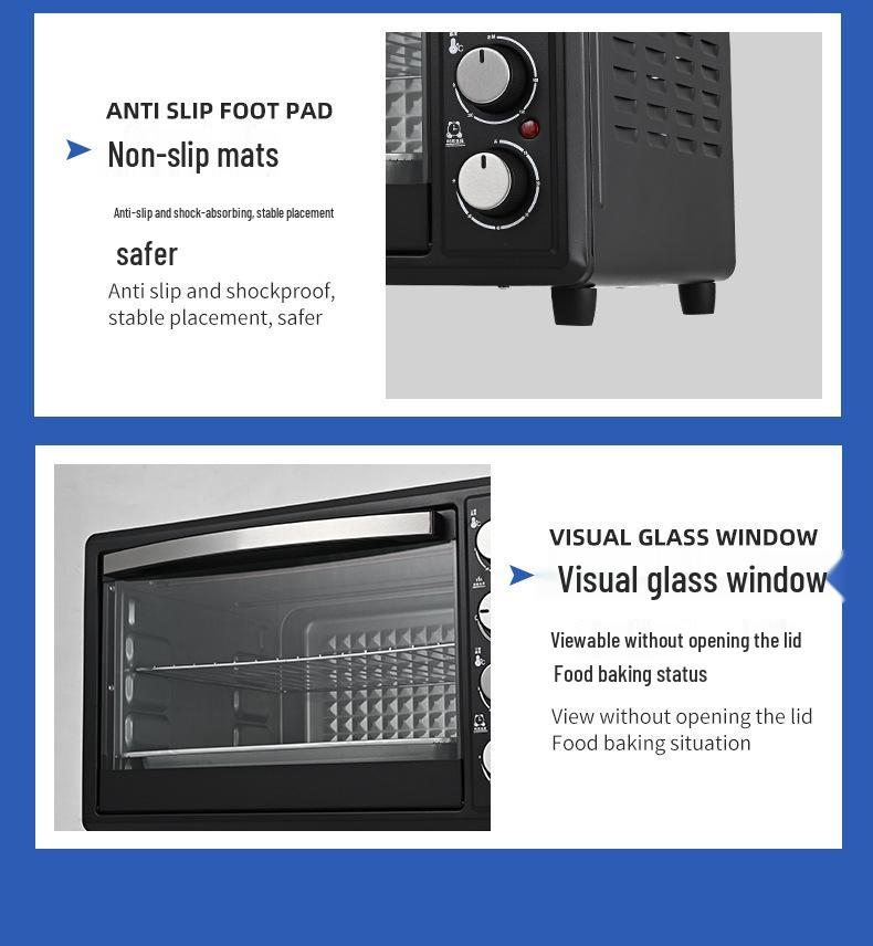 48L Multifunctional Electric Oven - 220V/110V, Large Capacity, Timer, for Household Baking (12L/22L)