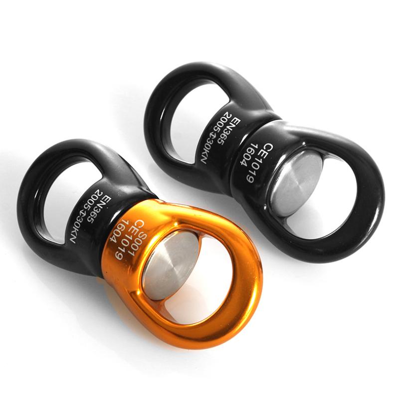 1PCS Swing Swivel 30kN Safety Rotational Device Swing Spinner Carabiner Swivel Climbing Rope Swivels for Swing Setting