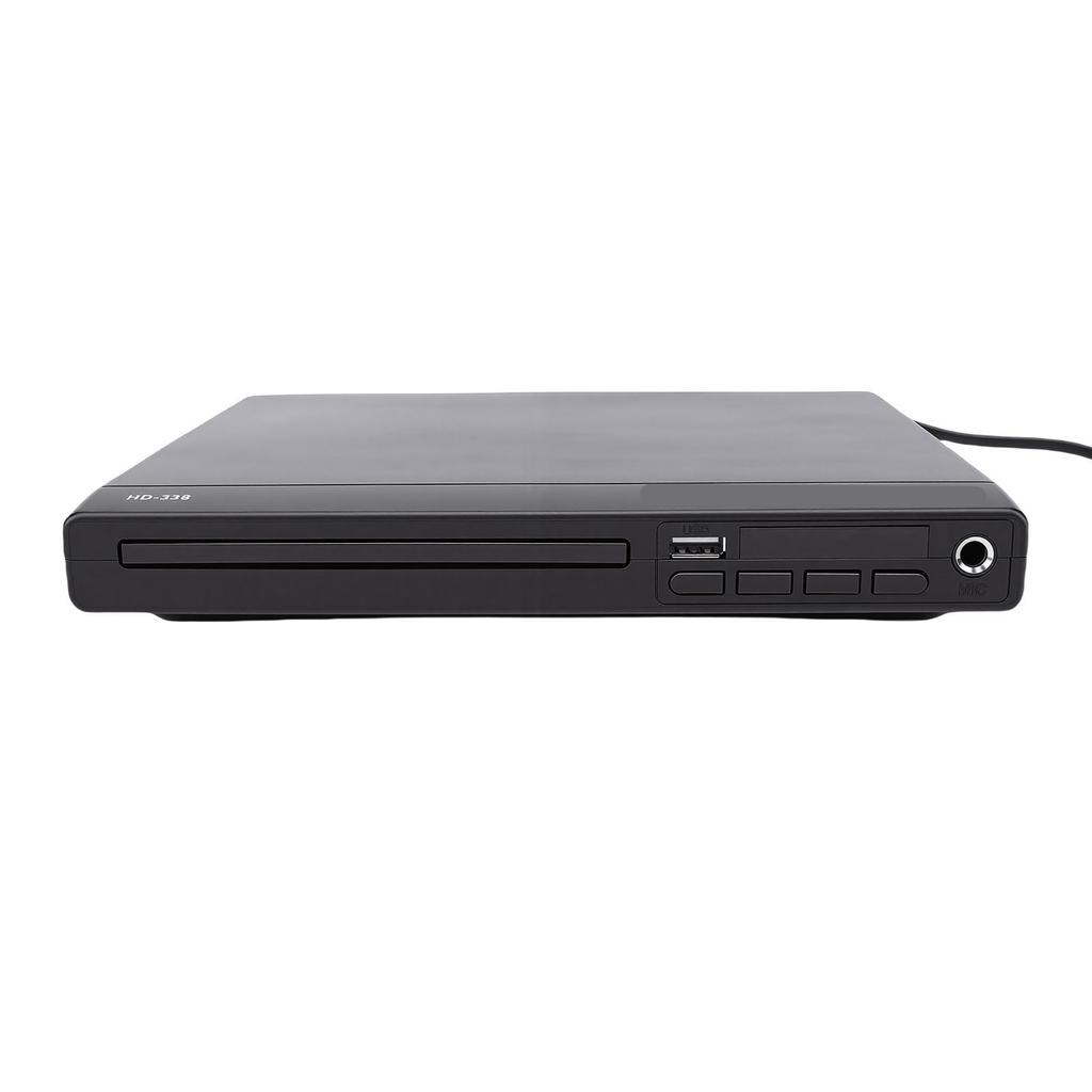 DVD Player HD Multimedia Interface 1080P Small Home Stereo CD Player for TV with USB 6.5mm MP3 Playback Remote Control