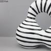 Zebra Stripes Irregular Statue Desk Decoration Ornaments Modern Crafts Abstract Artwork Resin Sculpture Room Aesthetics Decor