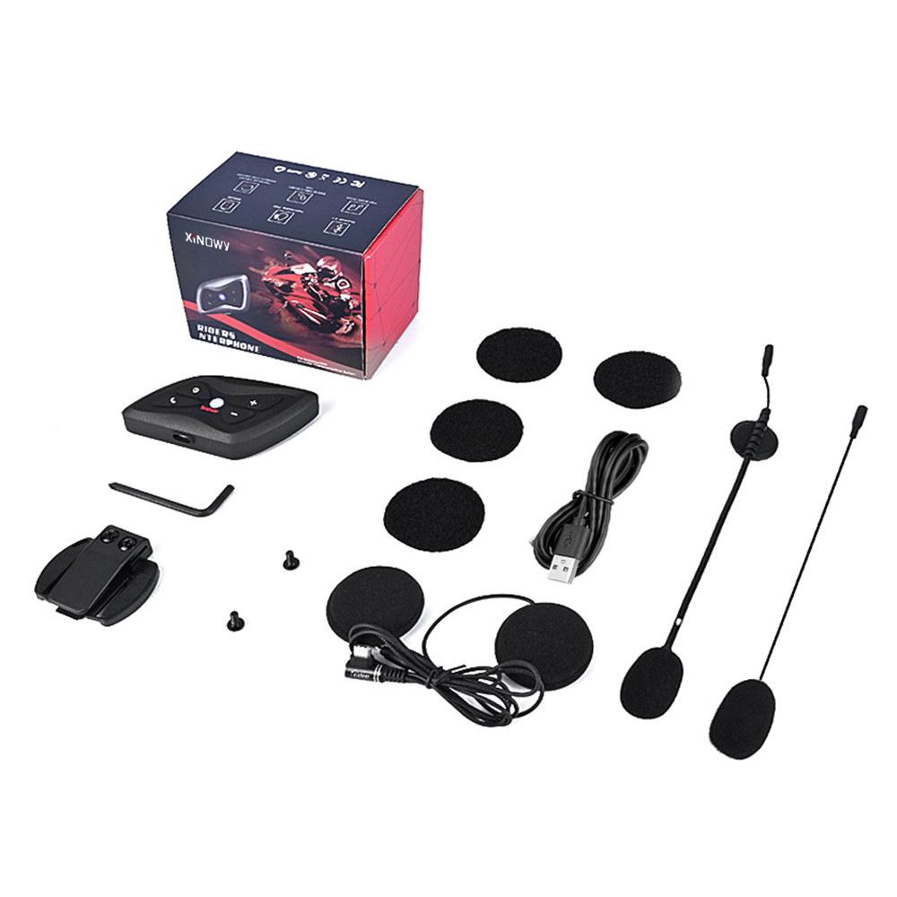 

Мотоциклетная гарнитура Bluetooth T6 PLUS Полнодуплексная Bluetooth-интерком для езды с максимальной дальностью около 1500 метров