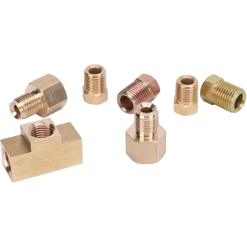 Hydraulic Brake Light Switch Kit Fit for 3/16 and /4 Inch Brake Lines ABS Metal Construction Replacement for Car Modifications and Enhanced Braking
