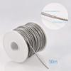 Stainless Steel Rubber-Coated Wire Rope Suspension Kit for Outdoor String Lights with Thimble Hook and Tensioner