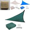Toldo Vela de Sombra Retangular Impermeável para Serviço Pesado Oferece Proteção UV Máxima