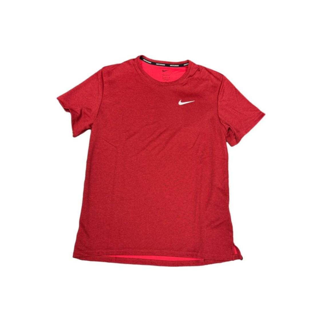 Nike Men s Red Quick-Dry Sports Casual Crew Neck Short-Sleeve T-Shirt L