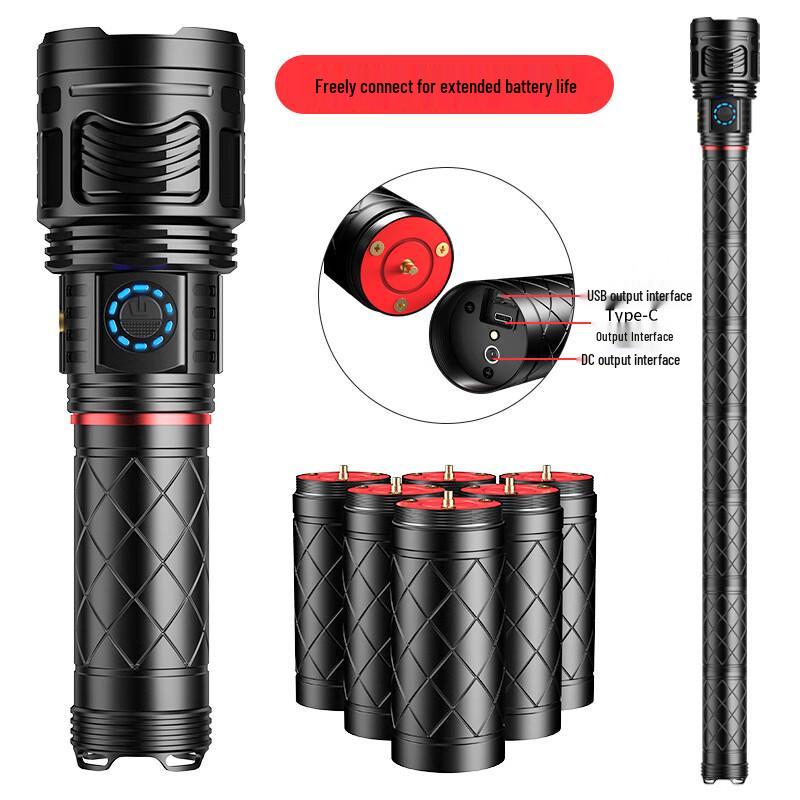 WIDE AWAKE Rechargeable Zoom Flashlight