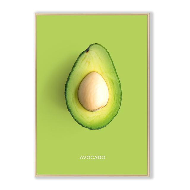 

Картина на холсте с фруктами, кухонный постер, ананас, клубника, скандинавские картины, настенный художественный декор, принты для столовой, украшение дома 50X70cm Unframed